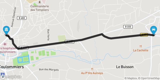 Itinéraire vers Coulommiers