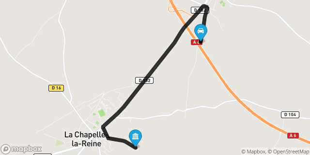 Itinéraire vers La Chapelle-la-Reine