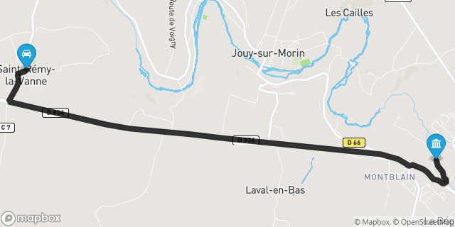 Itinéraire vers La Ferté-Gaucher