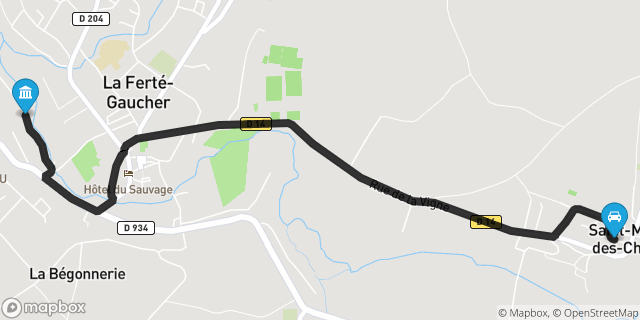 Itinéraire vers La Ferté-Gaucher