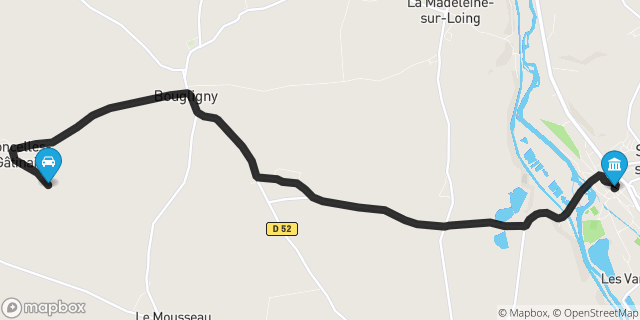 Itinéraire vers Souppes-sur-Loing