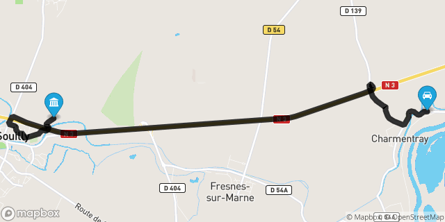 Itinéraire vers Claye-Souilly