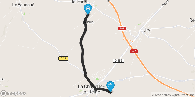 Itinéraire vers La Chapelle-la-Reine