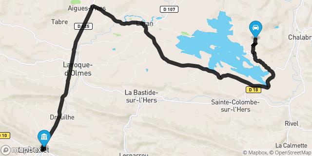 Itinéraire vers Lavelanet