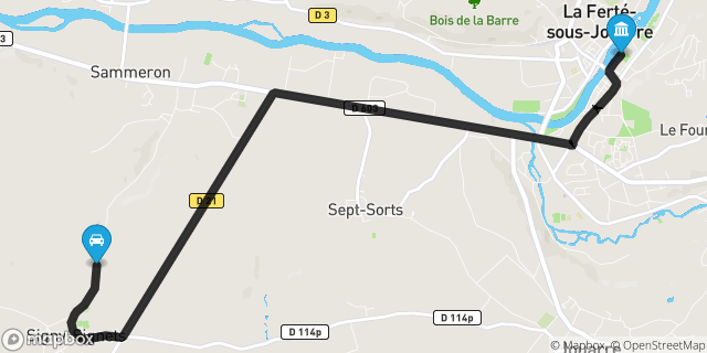 Itinéraire vers La Ferté-sous-Jouarre