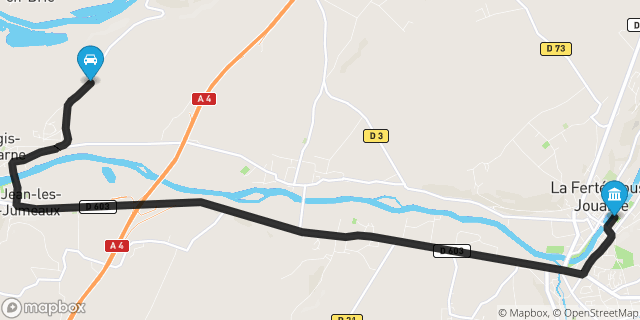 Itinéraire vers La Ferté-sous-Jouarre