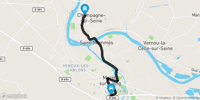 Itinéraire vers Champagne-sur-Seine