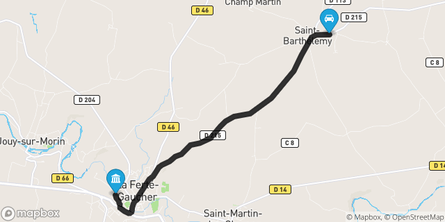 Itinéraire vers La Ferté-Gaucher