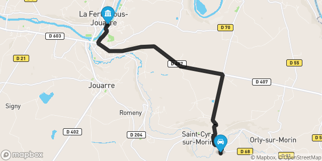 Itinéraire vers La Ferté-sous-Jouarre
