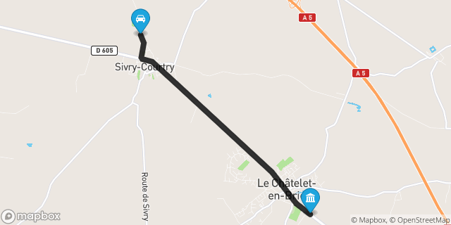 Itinéraire vers Le Châtelet-en-Brie