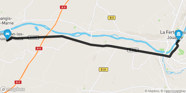 Itinéraire vers La Ferté-sous-Jouarre