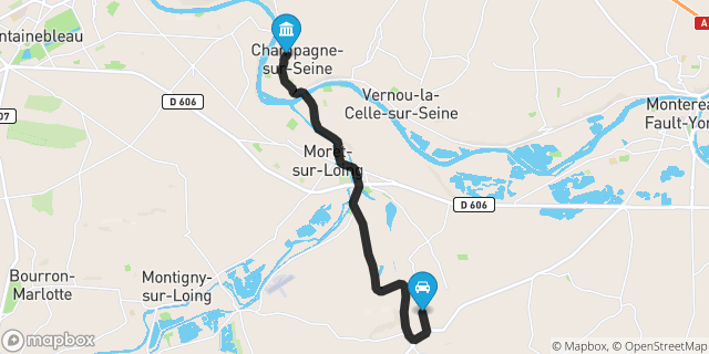 Itinéraire vers Champagne-sur-Seine