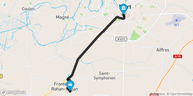 Itinéraire vers Niort