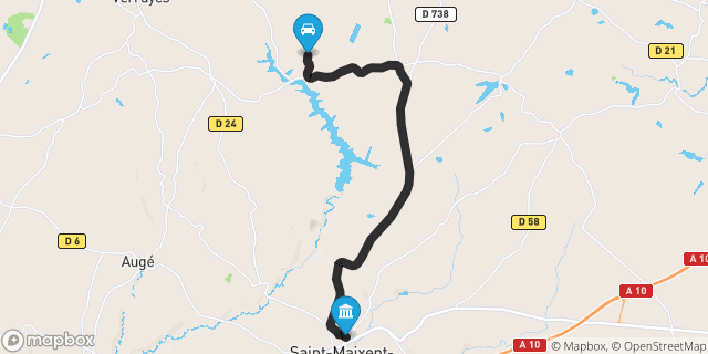 Itinéraire vers Saint-Maixent-l'École