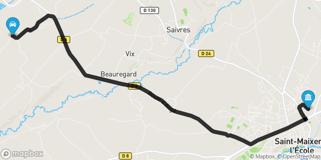 Itinéraire vers Saint-Maixent-l'École