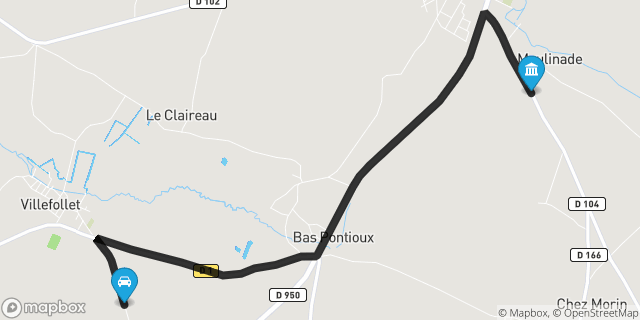 Itinéraire vers Brioux-sur-Boutonne