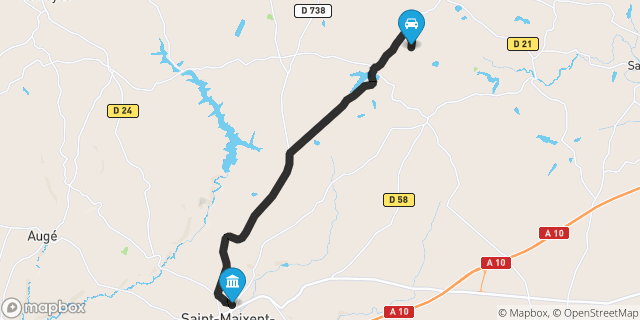 Itinéraire vers Saint-Maixent-l'École