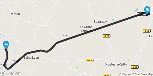 Itinéraire vers Loudun