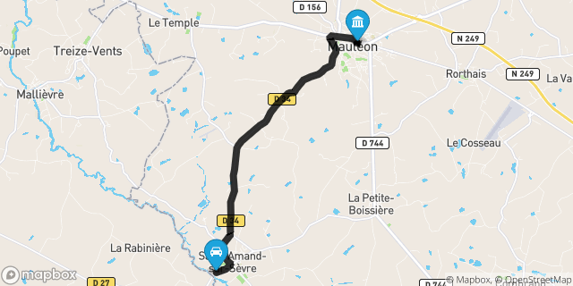 Itinéraire vers Mauléon
