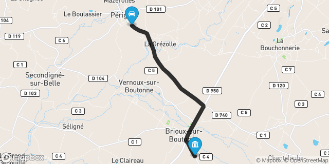 Itinéraire vers Brioux-sur-Boutonne