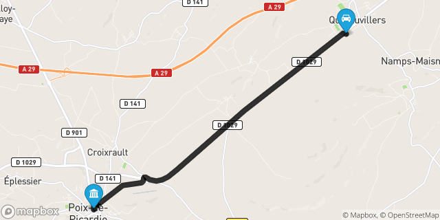 Itinéraire vers Poix-de-Picardie