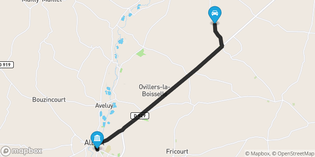 Itinéraire vers Albert