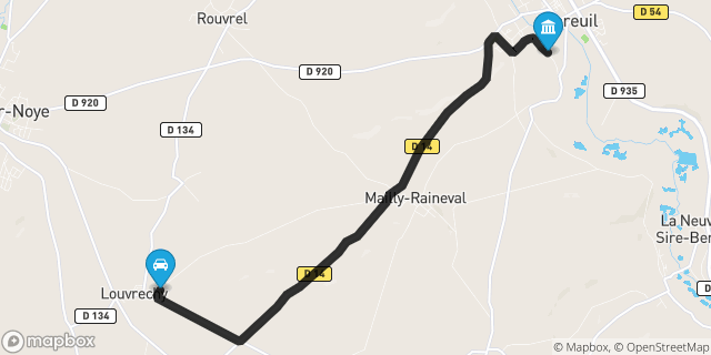 Itinéraire vers Moreuil