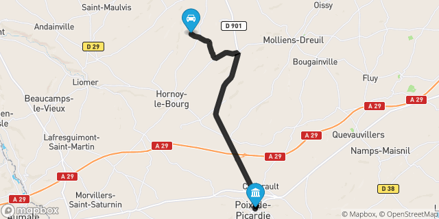 Itinéraire vers Poix-de-Picardie