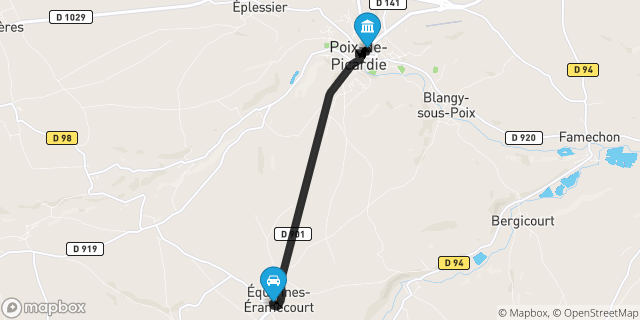 Itinéraire vers Poix-de-Picardie