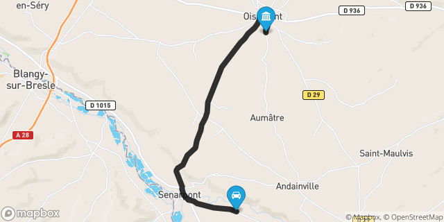 Itinéraire vers Oisemont
