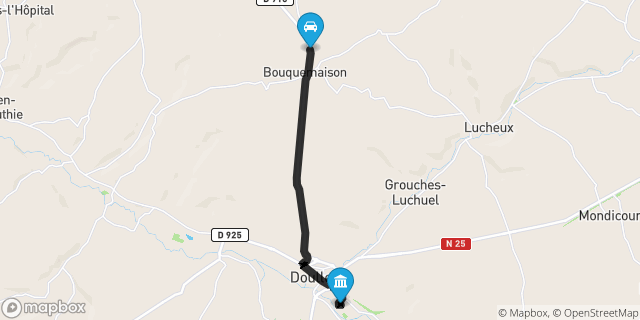 Itinéraire vers Doullens