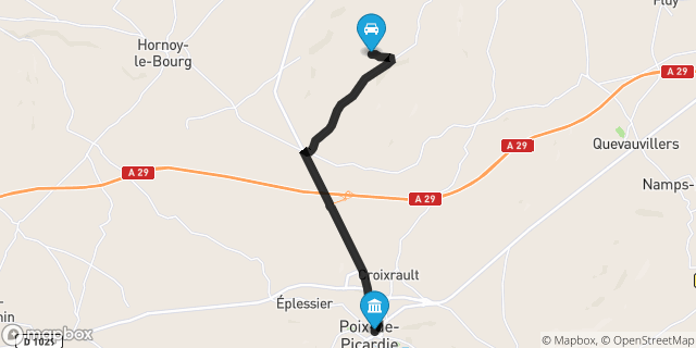 Itinéraire vers Poix-de-Picardie