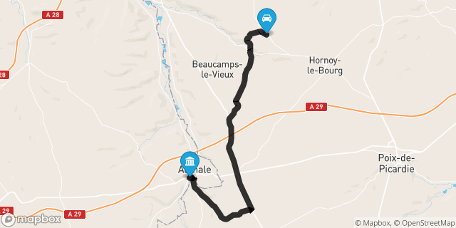 Itinéraire vers Aumale