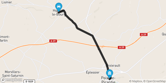 Itinéraire vers Poix-de-Picardie