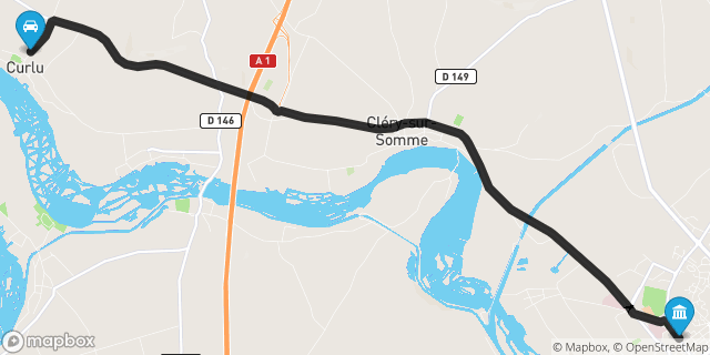 Itinéraire vers Péronne