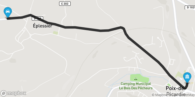 Itinéraire vers Poix-de-Picardie