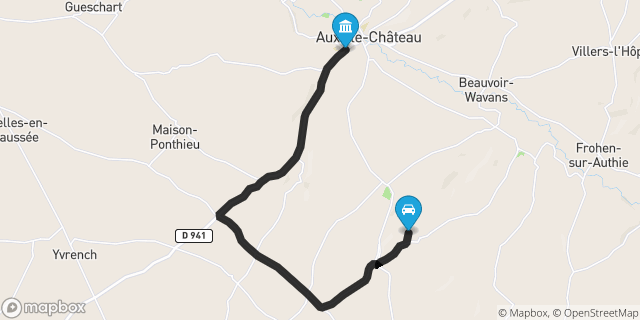 Itinéraire vers Auxi-le-Château