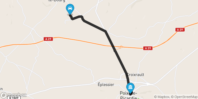 Itinéraire vers Poix-de-Picardie