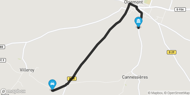 Itinéraire vers Oisemont