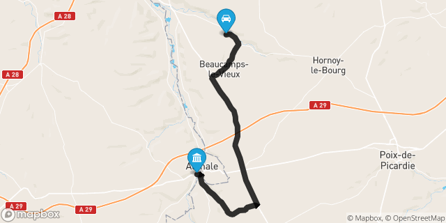 Itinéraire vers Aumale