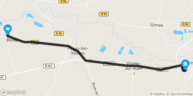 Itinéraire vers Arcis-sur-Aube