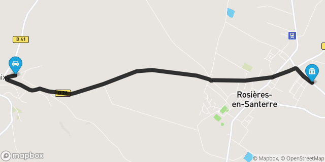 Itinéraire vers Rosières-en-Santerre