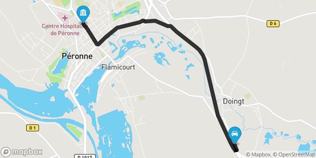 Itinéraire vers Péronne