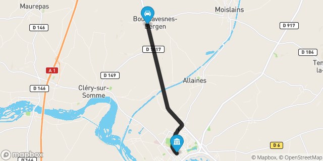 Itinéraire vers Péronne