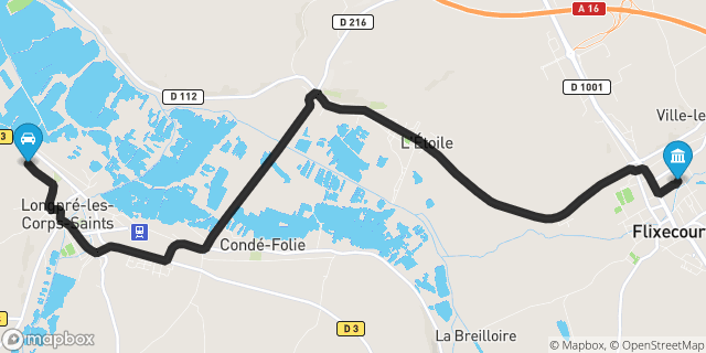 Itinéraire vers Flixecourt