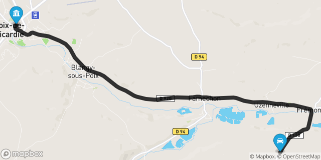 Itinéraire vers Poix-de-Picardie