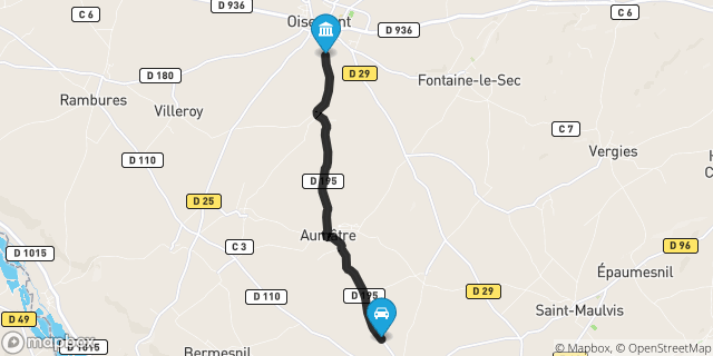 Itinéraire vers Oisemont