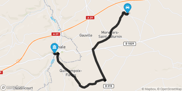 Itinéraire vers Aumale