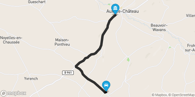 Itinéraire vers Auxi-le-Château