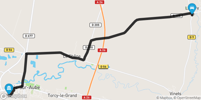 Itinéraire vers Arcis-sur-Aube